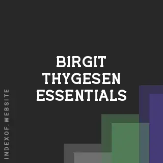 Birgit Thygesen Essentials | Indexof