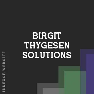 Birgit Thygesen Solutions | Indexof