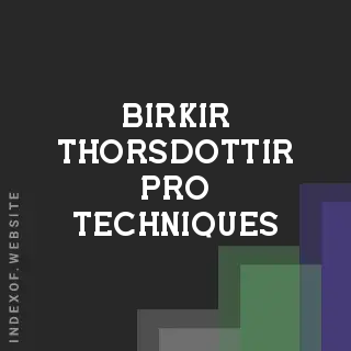 Birkir Thorsdottir Pro Techniques | Indexof