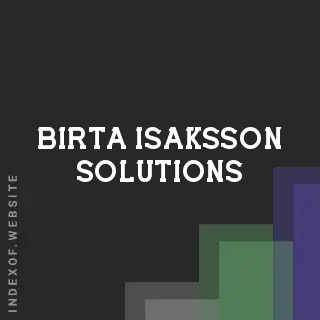 Birta Isaksson Solutions | Indexof
