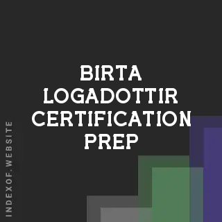 Birta Logadottir Certification Prep | Indexof