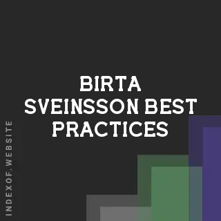 Birta Sveinsson Best Practices | Indexof