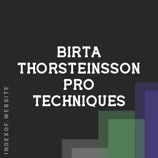 Birta Thorsteinsson Pro Techniques | Indexof