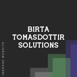 Birta Tomasdottir Solutions | Indexof