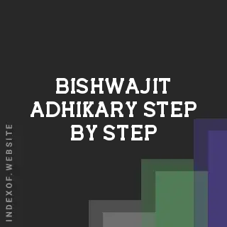 Bishwajit Adhikary Step-by-Step | Indexof