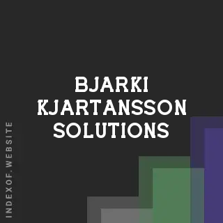 Bjarki Kjartansson Solutions | Indexof