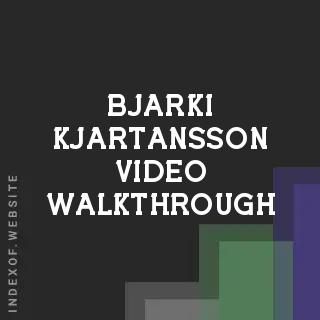 Bjarki Kjartansson Video Walkthrough | Indexof