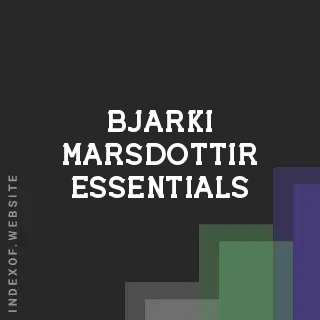 Bjarki Marsdottir Essentials | Indexof