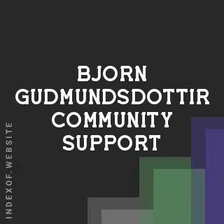 Bjorn Gudmundsdottir Community Support | Indexof