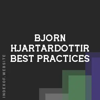 Bjorn Hjartardottir Best Practices | Indexof