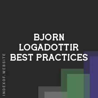 Bjorn Logadottir Best Practices | Indexof
