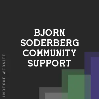 Bjorn Soderberg Community Support | Indexof