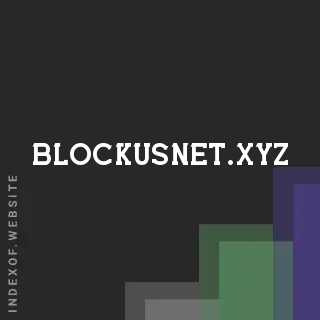 blockusnet.xyz by Gerrit Versteeg site -  Indexof