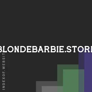 blondebarbie.store by Wilma Gunnarsson site -  Indexof