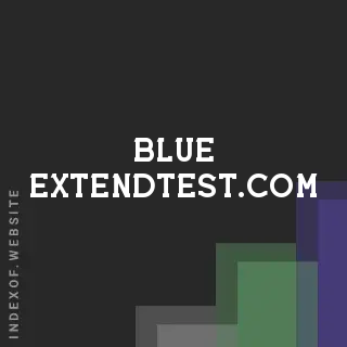 blue-extendtest.com by Thijs Veenstra site -  Indexof