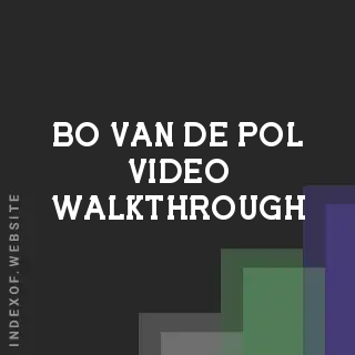 Bo van de Pol Video Walkthrough | Indexof