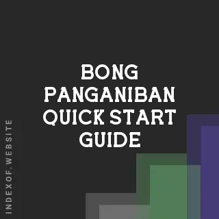 Bong Panganiban Quick Start Guide | Indexof