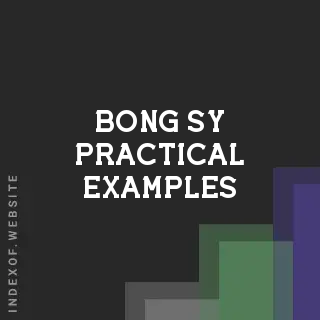 Bong Sy Practical Examples | Indexof