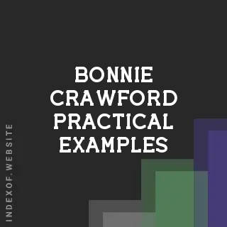 Bonnie Crawford Practical Examples | Indexof
