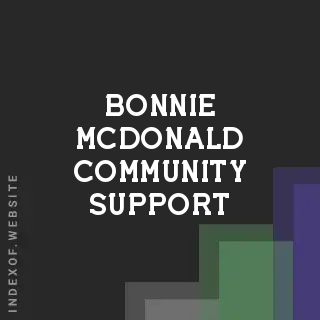 Bonnie McDonald Community Support | Indexof