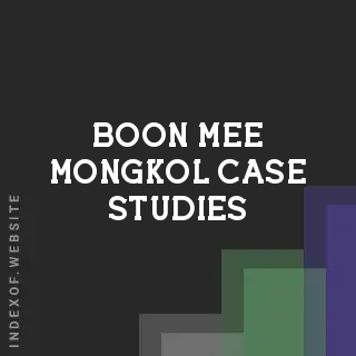 Boon-mee Mongkol Case Studies | Indexof