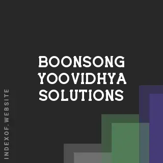 Boonsong Yoovidhya Solutions | Indexof