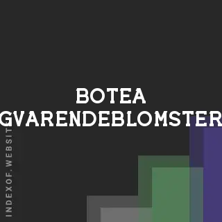 botea-evigvarendeblomster.no by Ulrik Justesen site -  Indexof