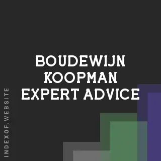 Boudewijn Koopman Expert Advice | Indexof