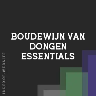 Boudewijn van Dongen Essentials | Indexof