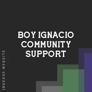 Boy Ignacio Community Support | Indexof