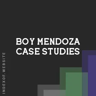 Boy Mendoza Case Studies | Indexof