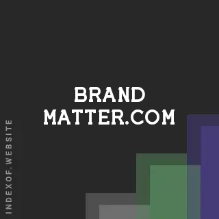 brand-matter.com by Hekla Bjornsson site -  Indexof
