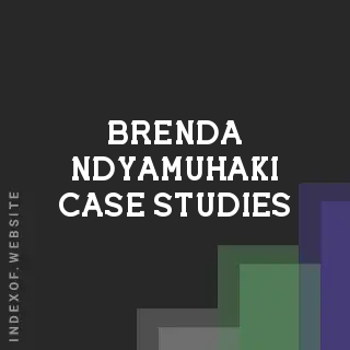 Brenda Ndyamuhaki Case Studies | Indexof