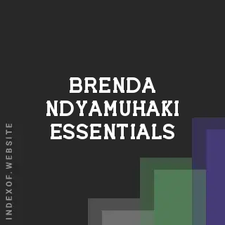 Brenda Ndyamuhaki Essentials | Indexof