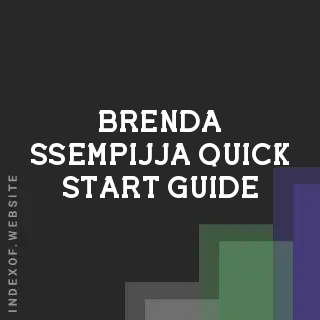Brenda Ssempijja Quick Start Guide | Indexof