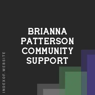 Brianna Patterson Community Support | Indexof