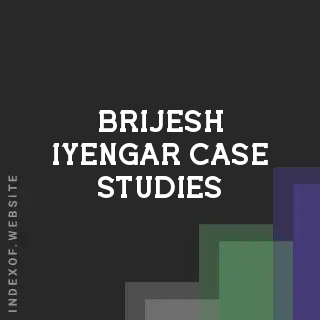 Brijesh Iyengar Case Studies | Indexof