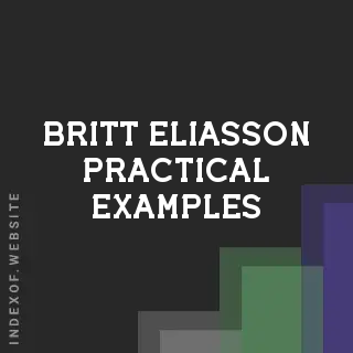 Britt Eliasson Practical Examples | Indexof