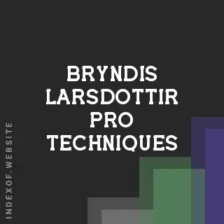 Bryndis Larsdottir Pro Techniques | Indexof