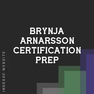 Brynja Arnarsson Certification Prep | Indexof