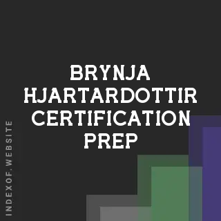Brynja Hjartardottir Certification Prep | Indexof
