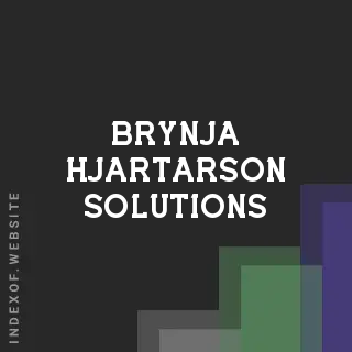 Brynja Hjartarson Solutions | Indexof