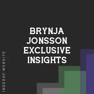 Brynja Jonsson Exclusive Insights | Indexof
