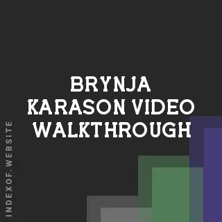 Brynja Karason Video Walkthrough | Indexof