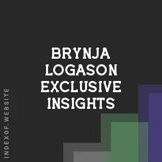 Brynja Logason Exclusive Insights | Indexof