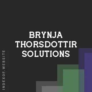 Brynja Thorsdottir Solutions | Indexof