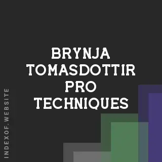 Brynja Tomasdottir Pro Techniques | Indexof