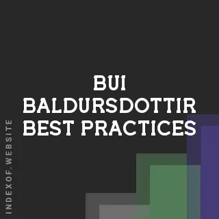 Bui Baldursdottir Best Practices | Indexof