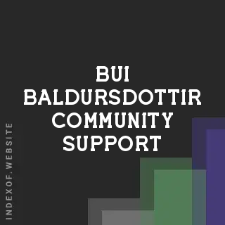 Bui Baldursdottir Community Support | Indexof