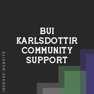 Bui Karlsdottir Community Support | Indexof